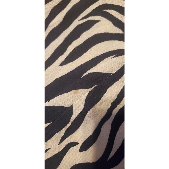 Sweet Claire zebra stripe eyelash lace camisole black tan medium - Picture 4 of 5